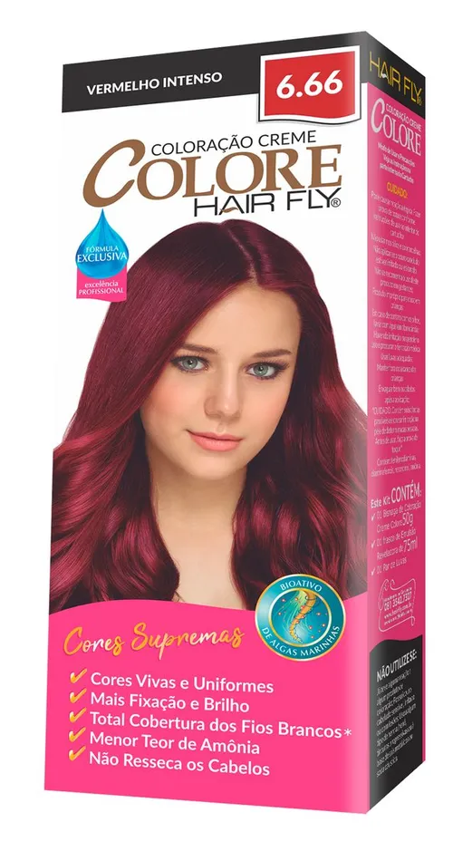 COL. CREME COLORE 6.66 VERMELHO INTENSO