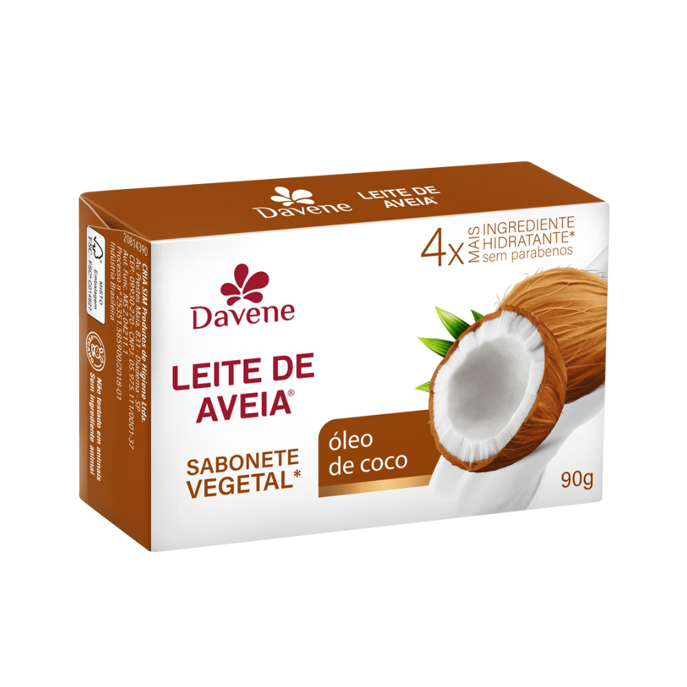 DAVENE SAB LEITE DE AVEIA COCO 90G