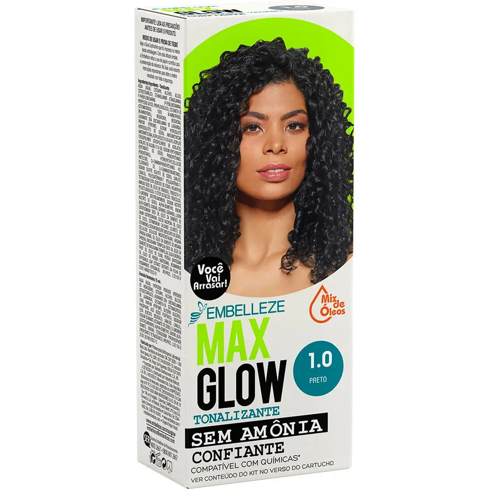 MAX GLOW 1.0 PRETO TONALIZANTE