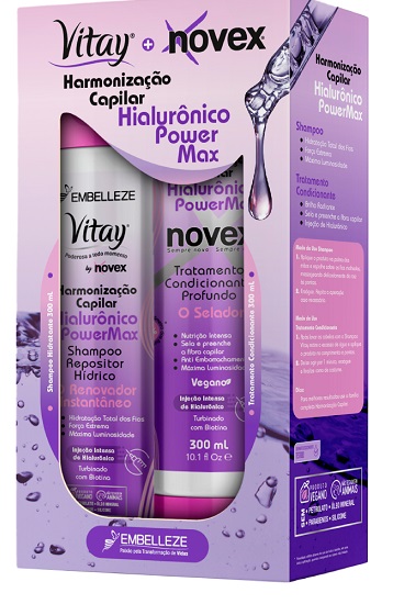 KIT NOVEX HARMONIZACAO CAPILAR SH+COND