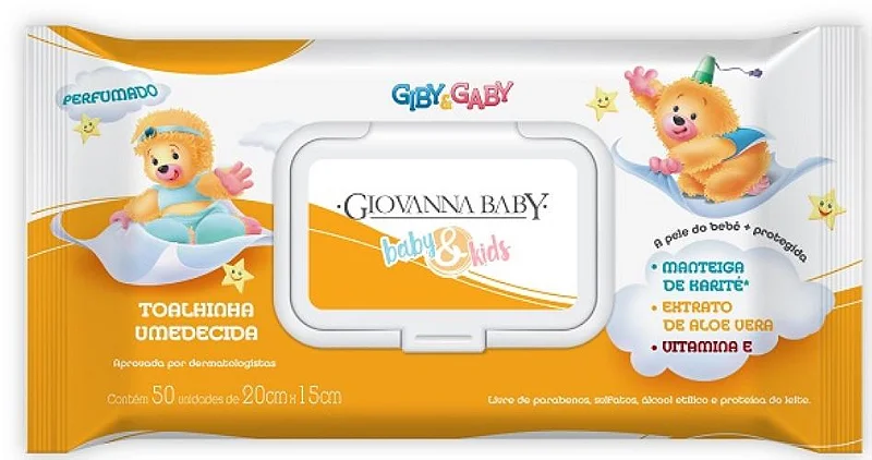 GB GIBY & GABY TOALHINHA UMEDECIDA C/50
