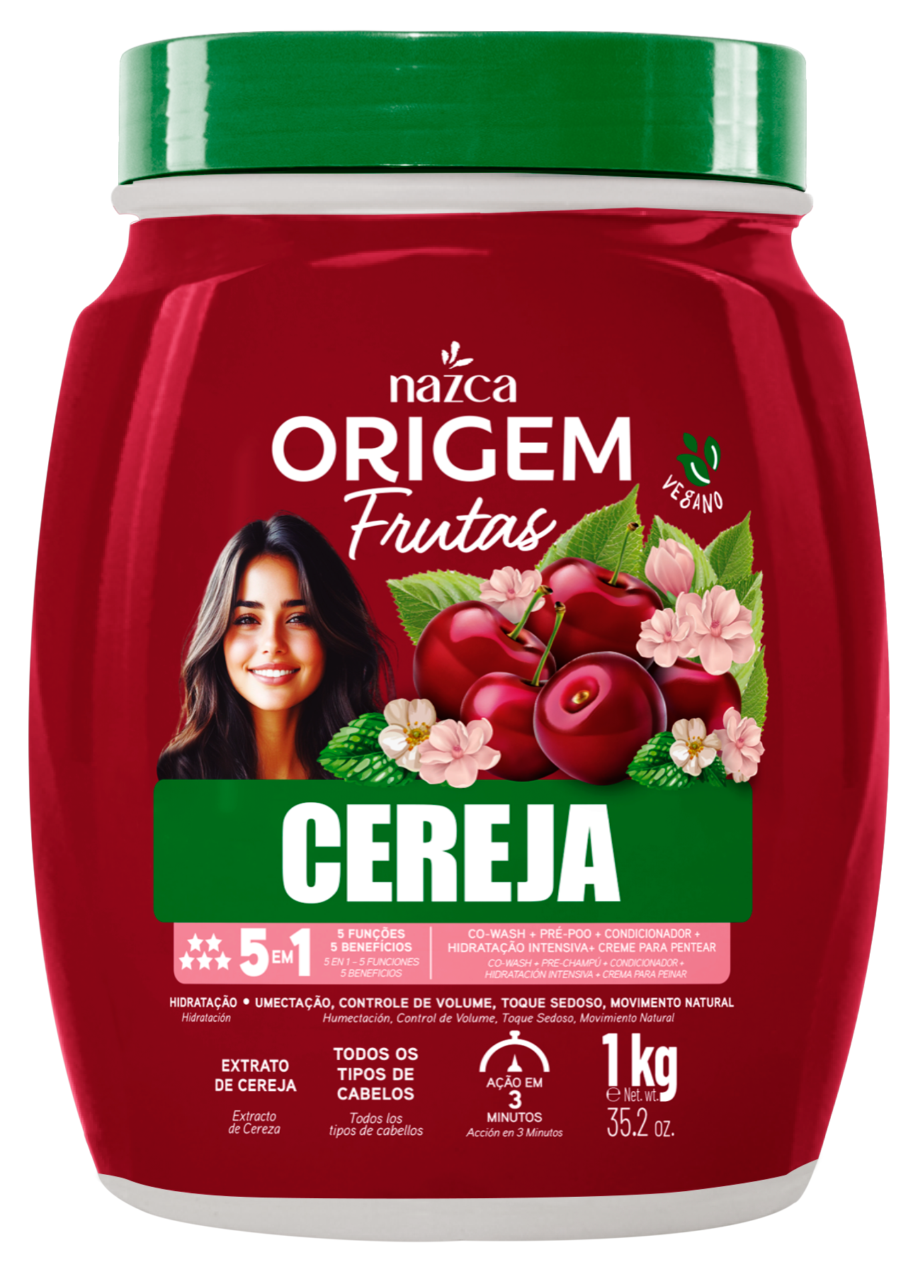 ORIGEM 1KG 5EM1 CR HDR+CPP CEREJA