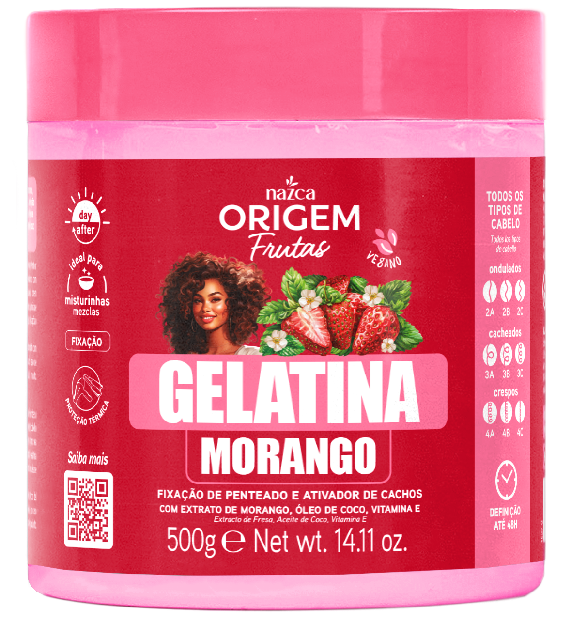 ORIGEM GELATINA FRUT MORANGO 500G