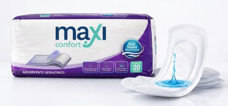 ABSORVENTE GERIAT MAXI CONFORT PLUS 20UN