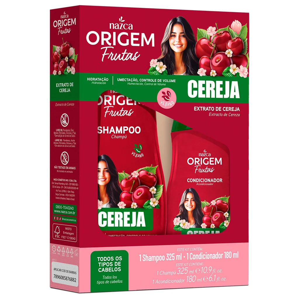 ORIGEM KIT SH+COND. CEREJA