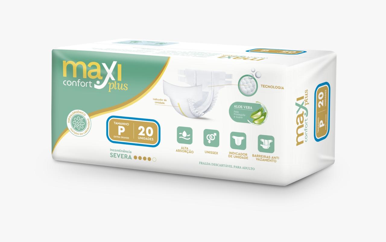 FRALDA GERIAT MAXI CONFORT PLUS P 20UN