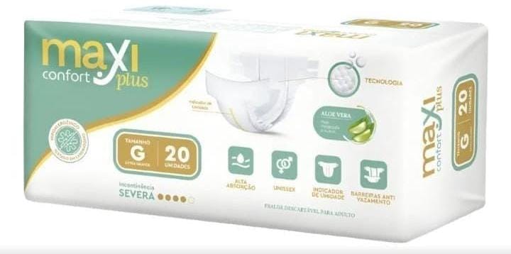 FRALDA GERIAT MAXI CONFORT PLUS G 20UN