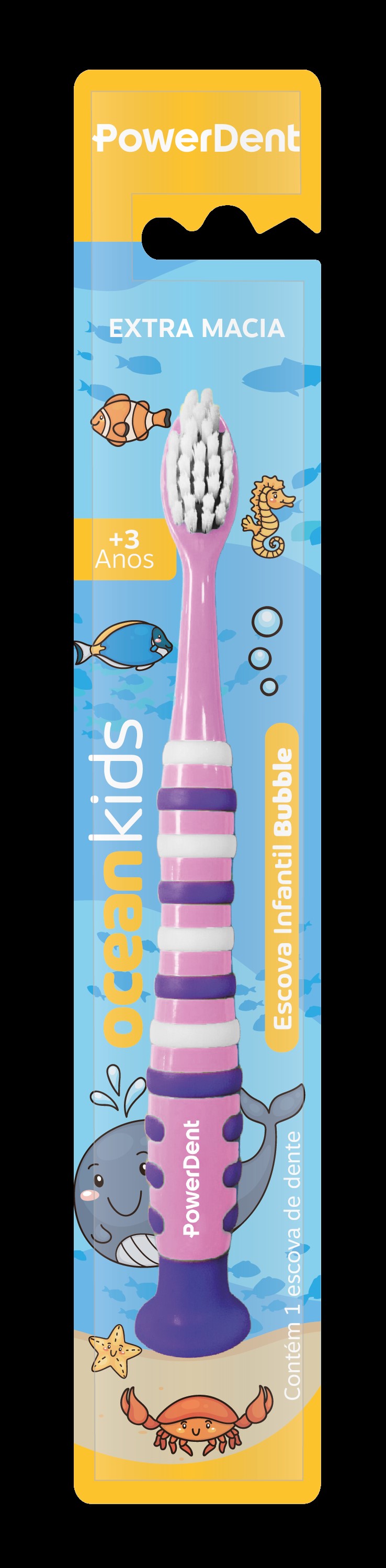 ESC DENTAL INF BUBBLE OCEAN KIDS 3ANOS