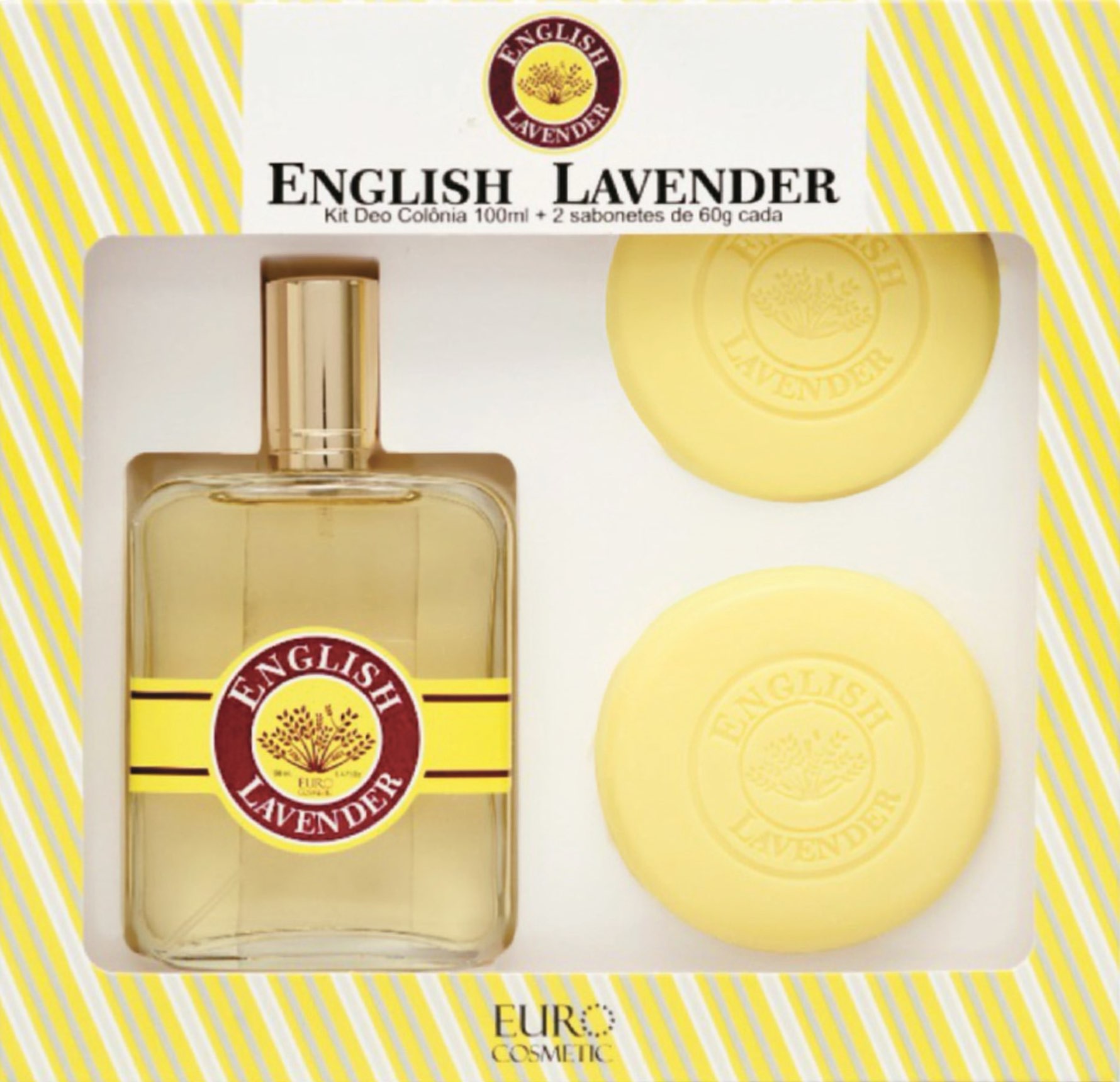 ENGLISH LAVENDER KIT DEO+2 SAB. 60G EURO