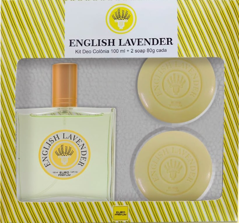 ENGLISH LAVENDER KIT DEO+2 SAB 80G GREEN