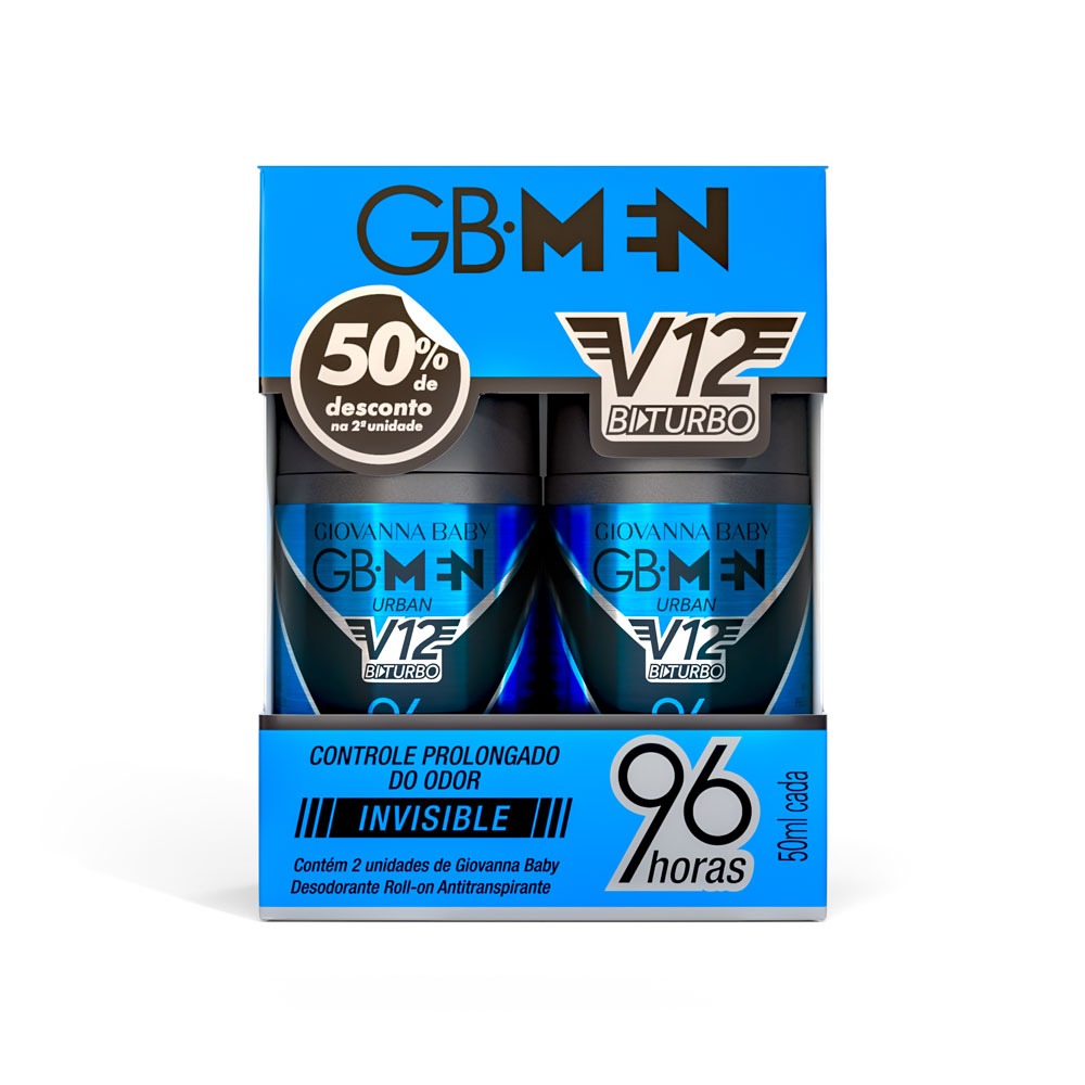 GB KIT DESOD ROLL-ON 48H MEN URBAN C/2
