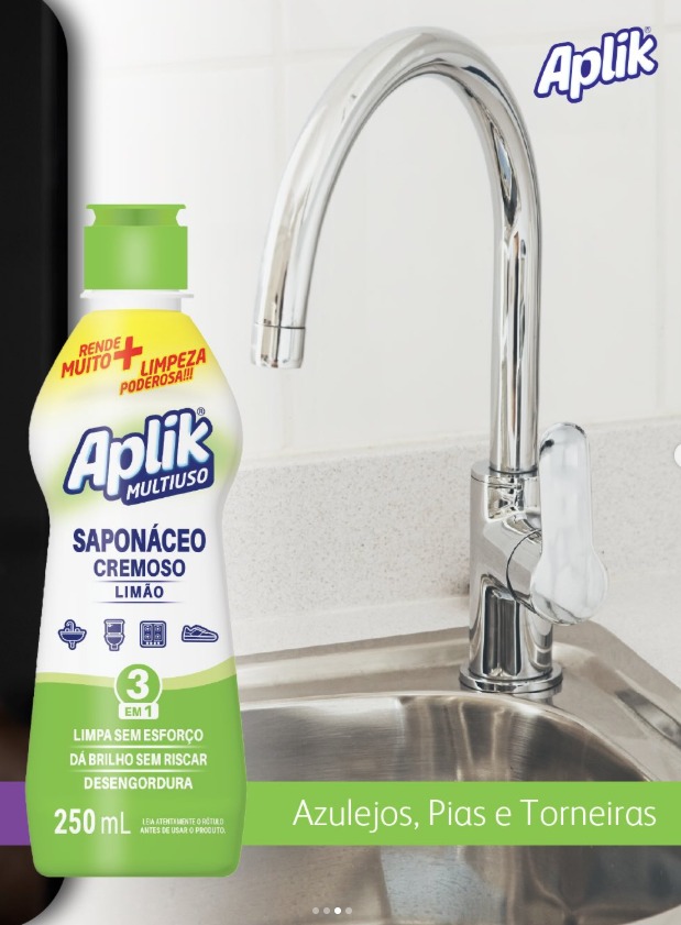 APLIK SAPONACEO CREMOSO LIMAO 250ML
